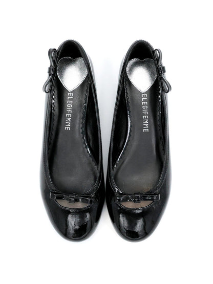Heart-Back Patent Ballet Flats