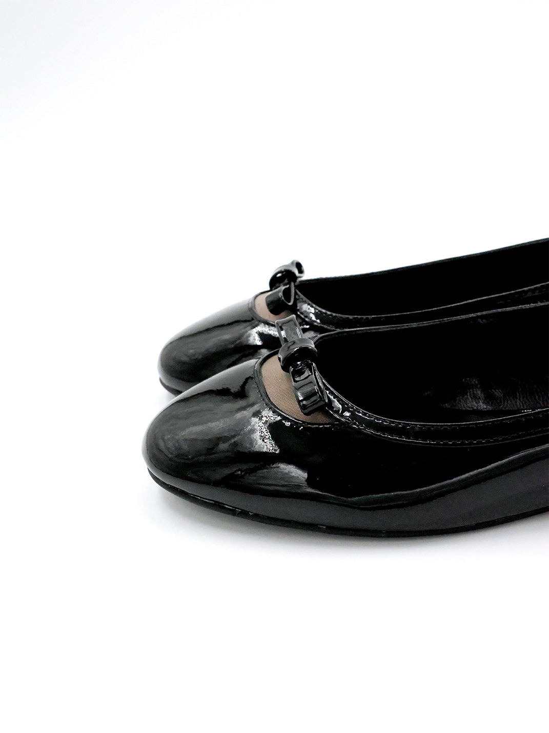 Heart-Back Patent Ballet Flats