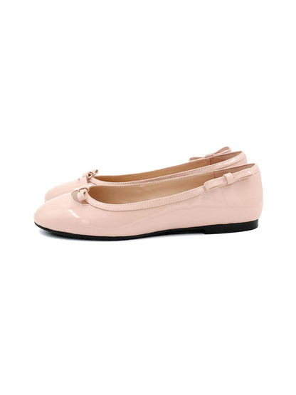 Heart-Back Patent Ballet Flats