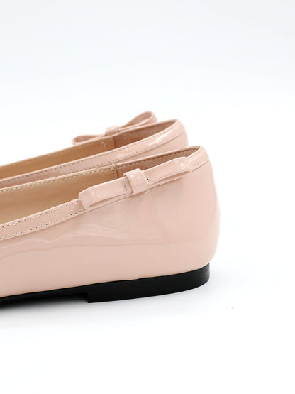 Heart-Back Patent Ballet Flats