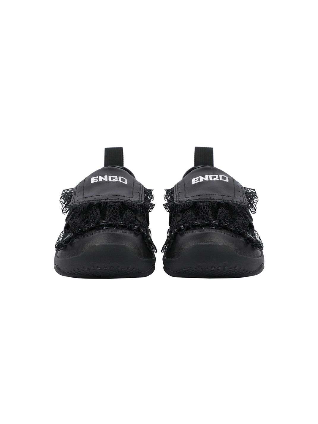 Lace-Panel Rivet Sport Sandals