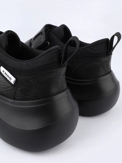 Triple-Strap Sculpted Platform Shoes