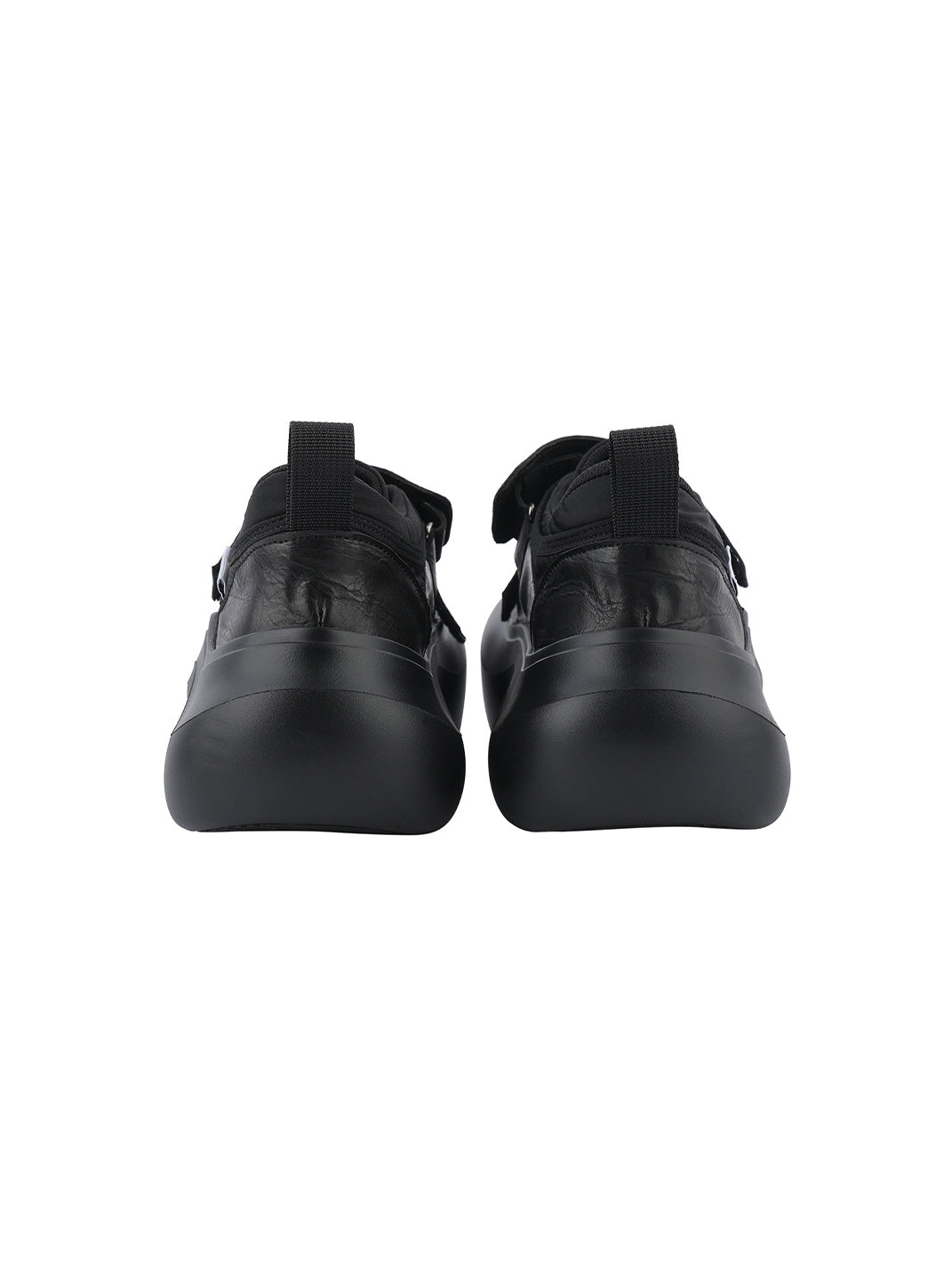 Triple-Strap Sculpted Platform Shoes