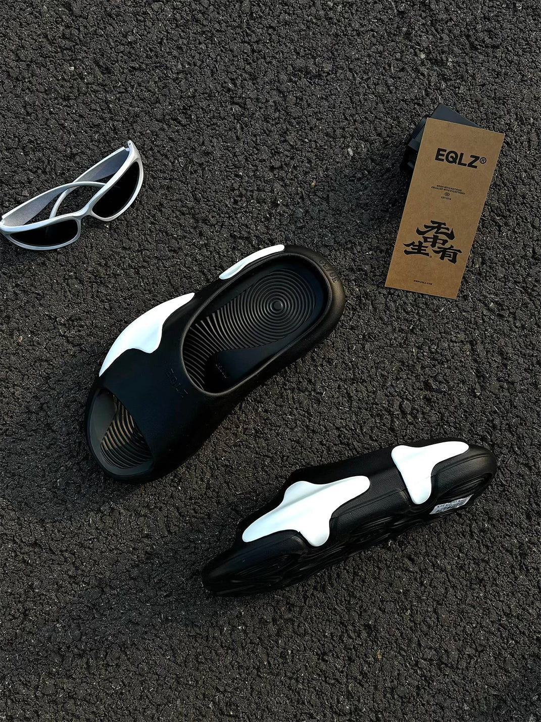Sculpted Cloud Colorblock Slide Sandals