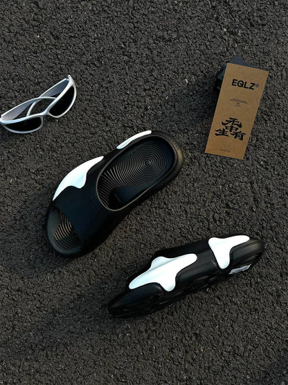 Sculpted Cloud Colorblock Slide Sandals