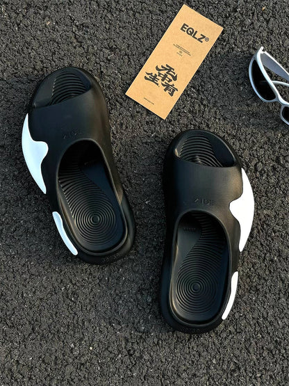 Sculpted Cloud Colorblock Slide Sandals