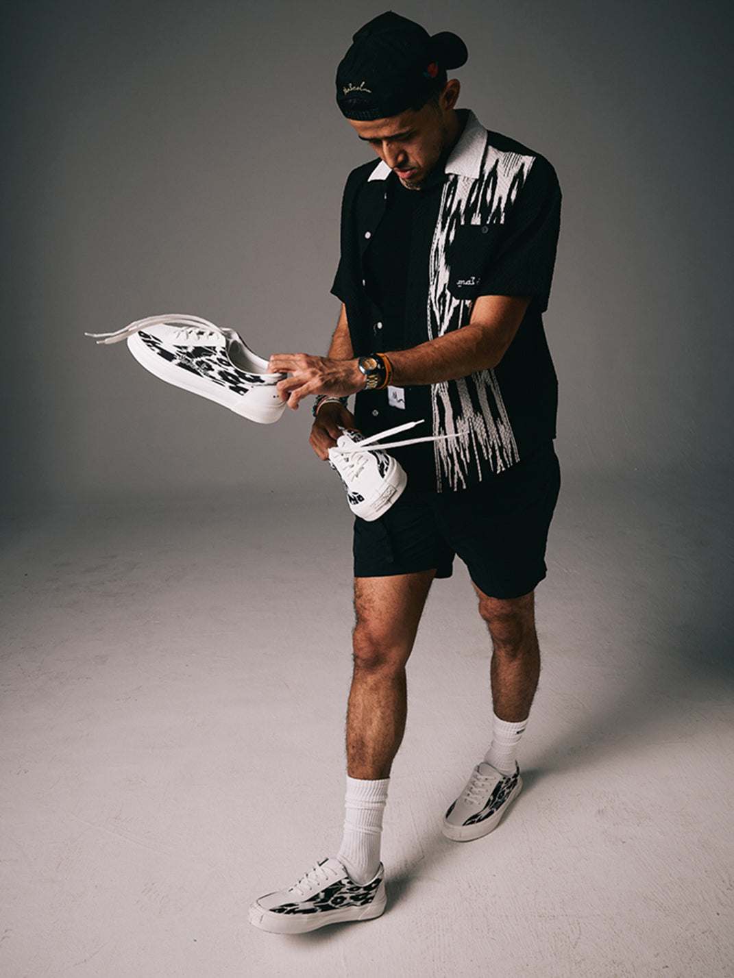 Dreamers Ink-Print Canvas Skate Shoes