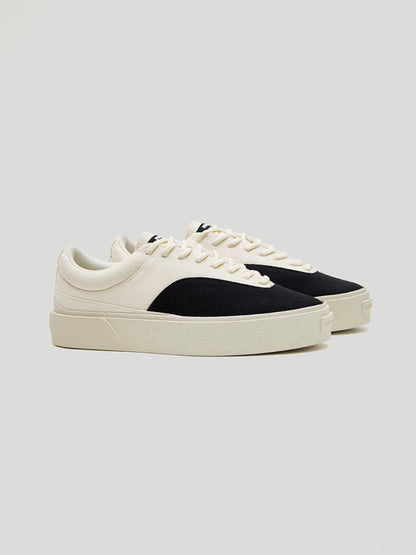 Two-Tone Platform Canvas Skate Shoes