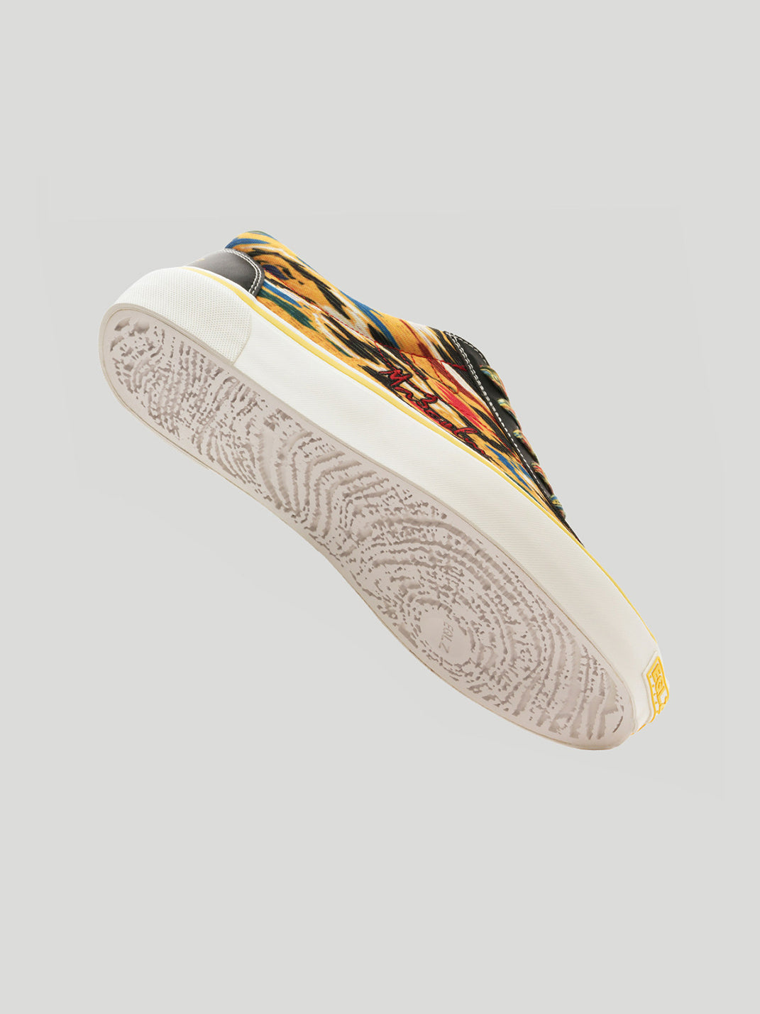 Adras Abstract-Print Canvas Skate Shoes