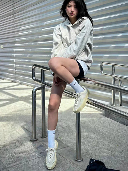 FAULT22 Neutral Platform Canvas Trainers
