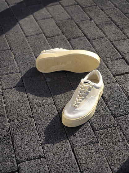 FAULT22 Neutral Platform Canvas Trainers
