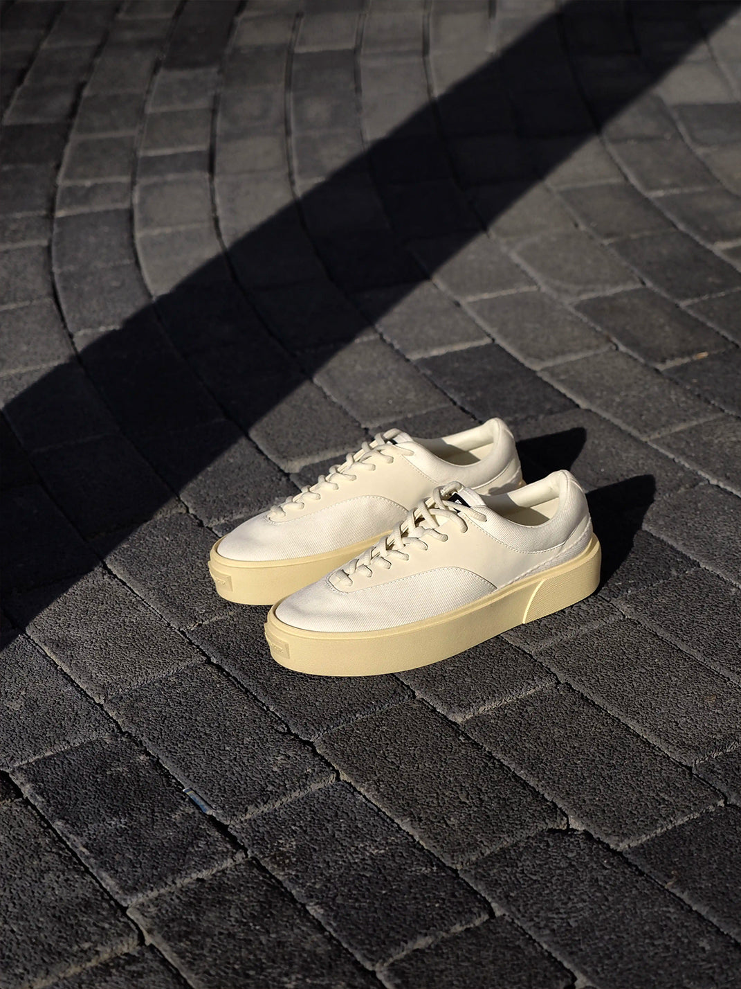 FAULT22 Neutral Platform Canvas Trainers