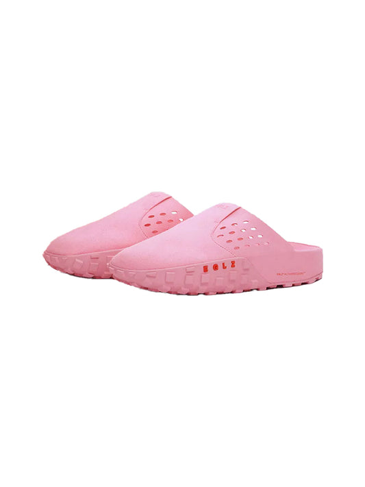 Perforated Wide-Fit Suede Support Mules