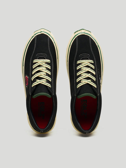 Rose-Embroidered Low-Top Skate Shoes