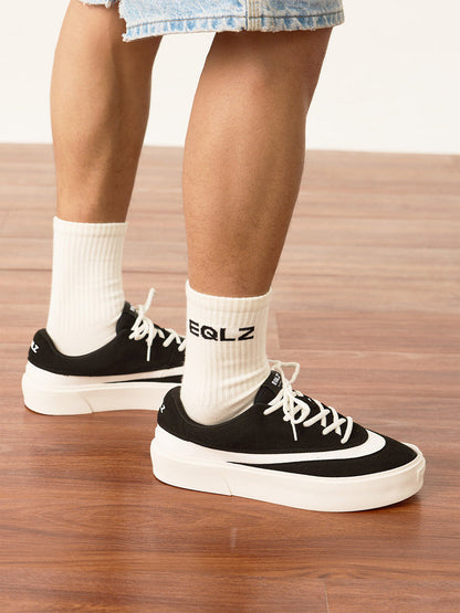 FAULT Suede Colorblock Platform Trainers