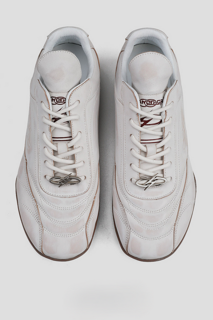 Retro Leather Racing Sneakers