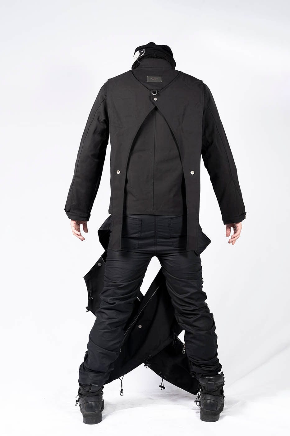 INSIDE OUT Arc Paneled Rivet Jacket