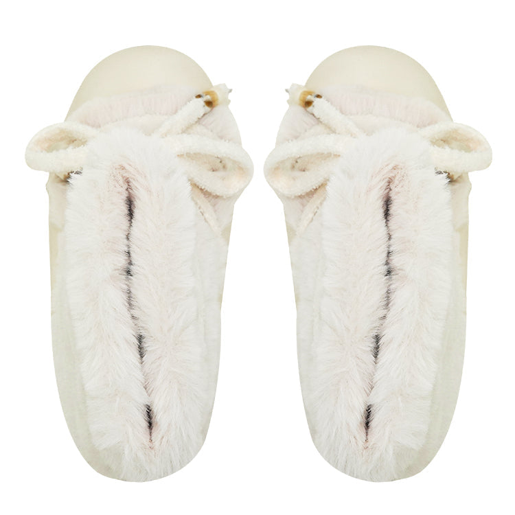 Faux Fur Beaded Platform Snow Boots