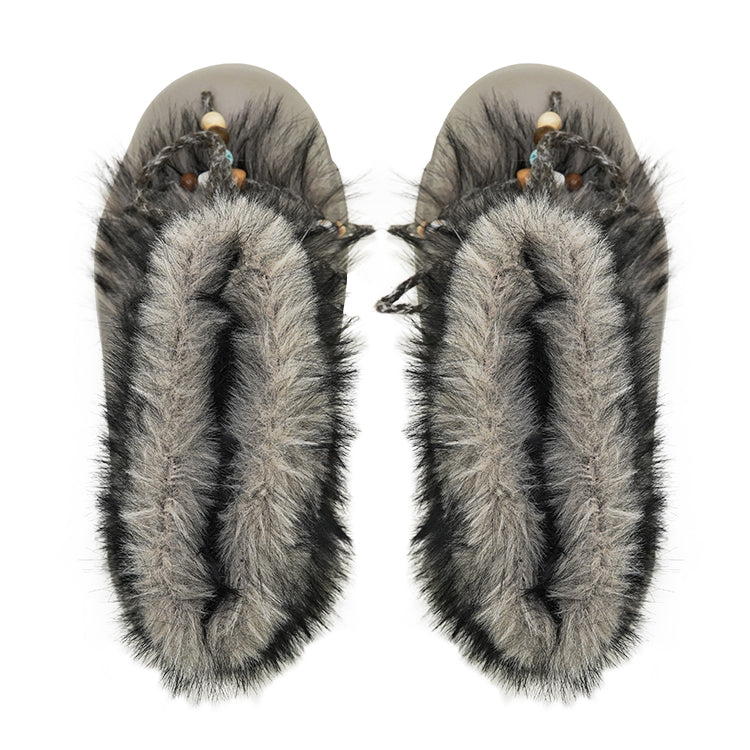 Faux Fur Beaded Platform Snow Boots