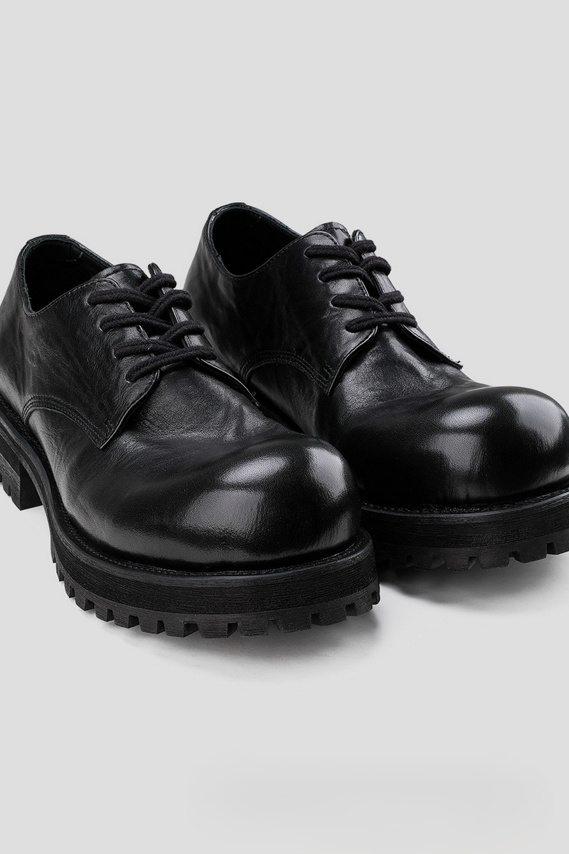 Washed Leather Derby Shoes