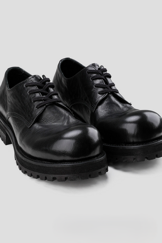 Washed Leather Derby Shoes