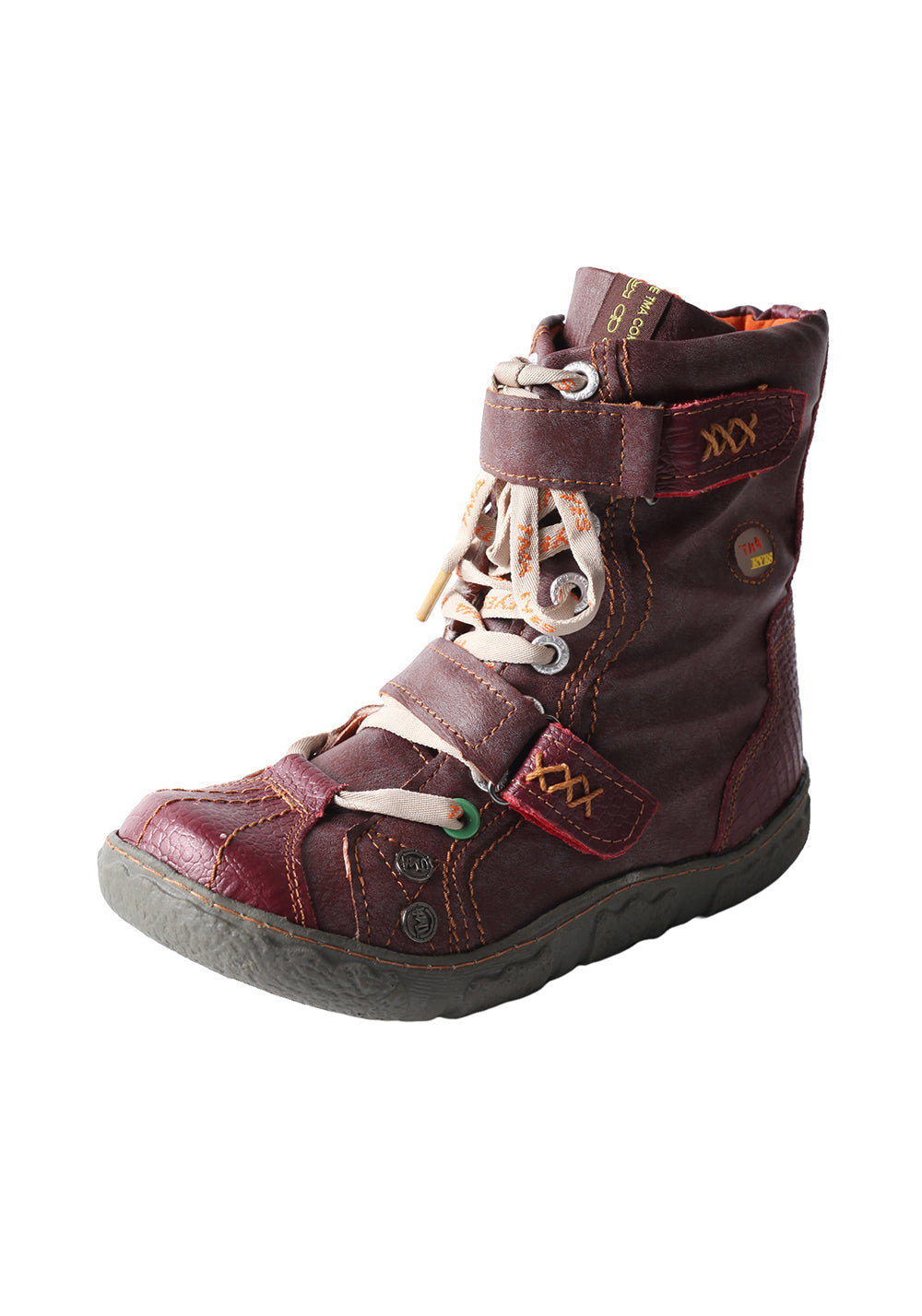 Fleece-Lined Hand-Stitched Mid-Calf Boots
