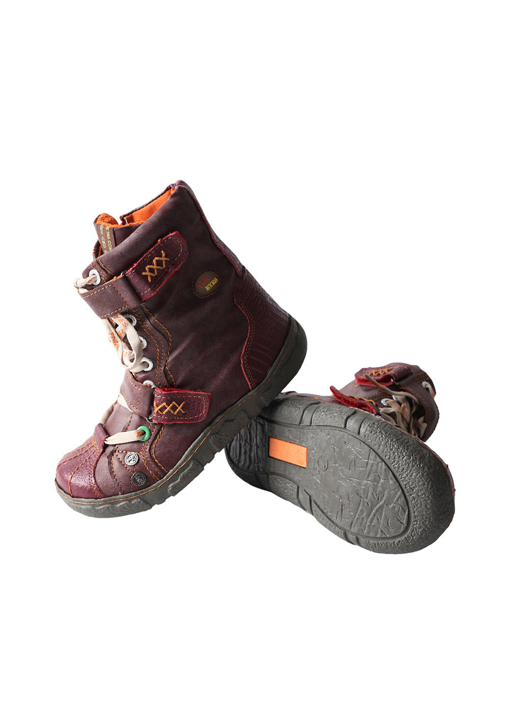Fleece-Lined Hand-Stitched Mid-Calf Boots