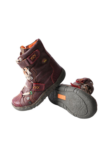 Fleece-Lined Hand-Stitched Mid-Calf Boots
