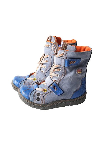 Fleece-Lined Hand-Stitched Mid-Calf Boots