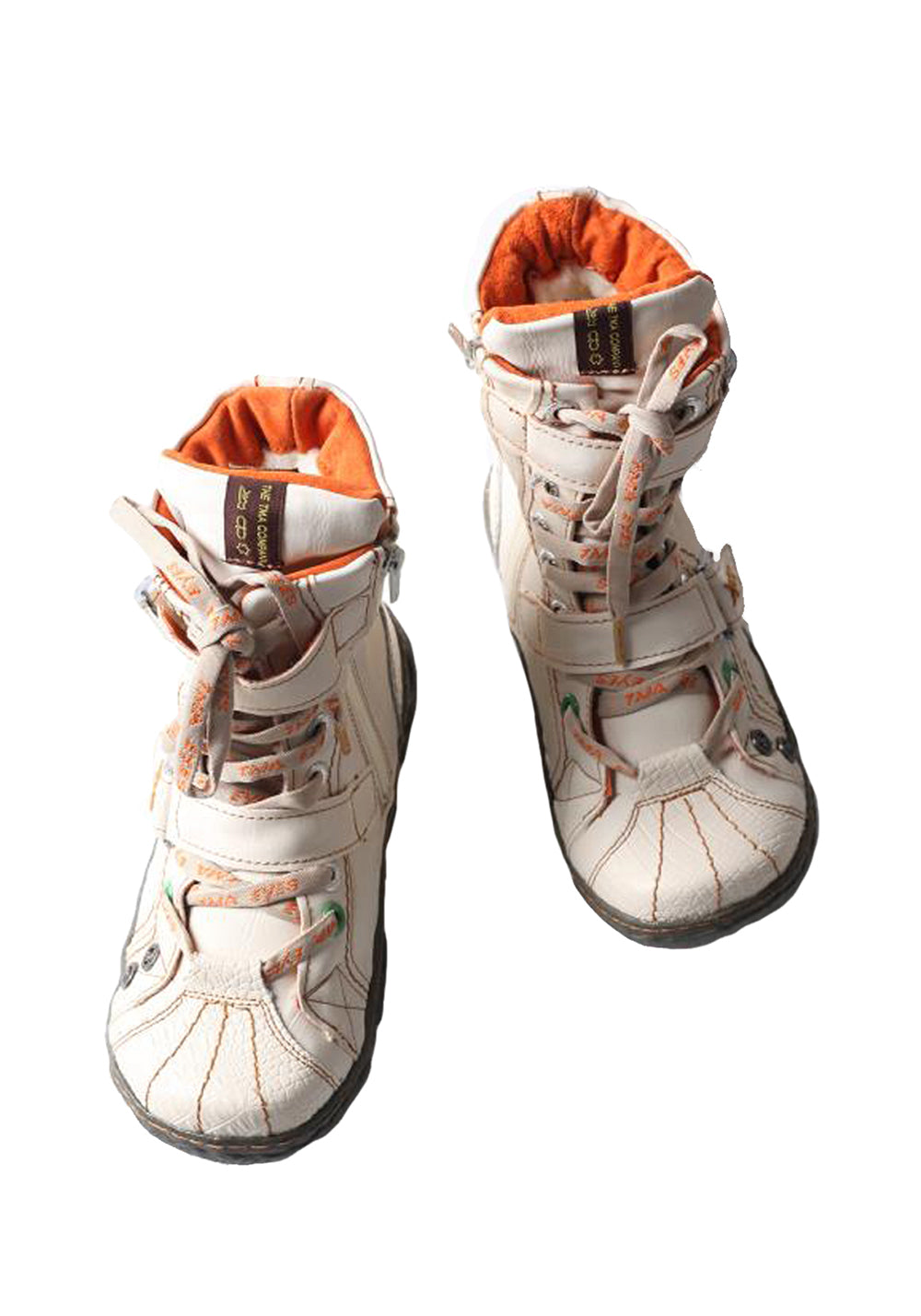 Fleece-Lined Hand-Stitched Mid-Calf Boots
