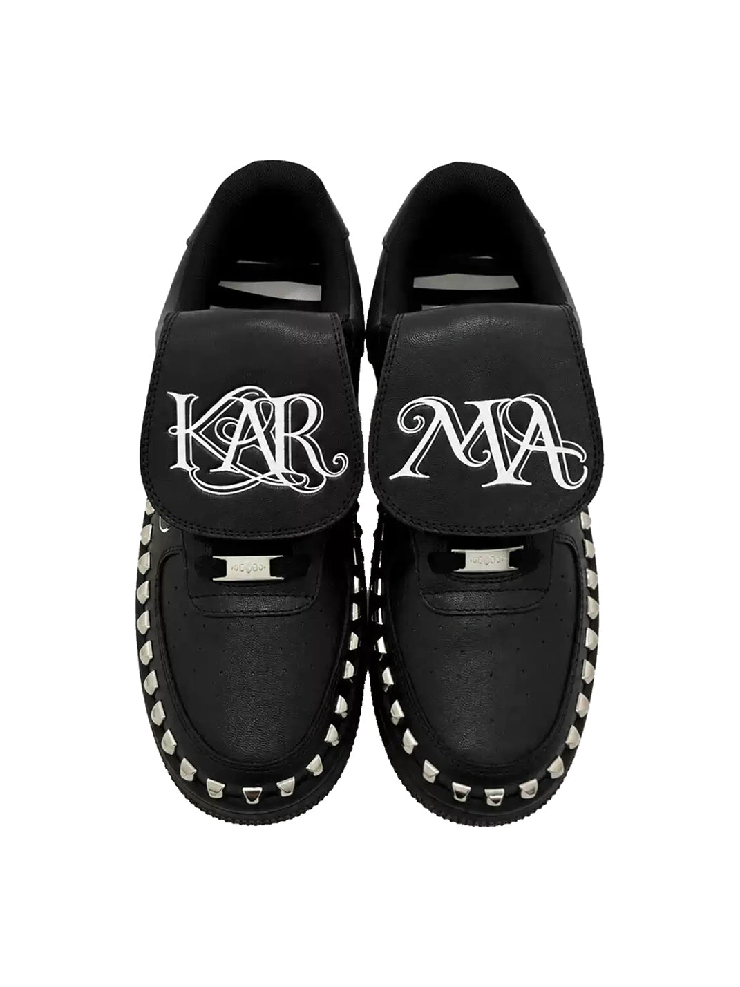 Foldover-Tongue Leather Chunky Low-Top Sneakers