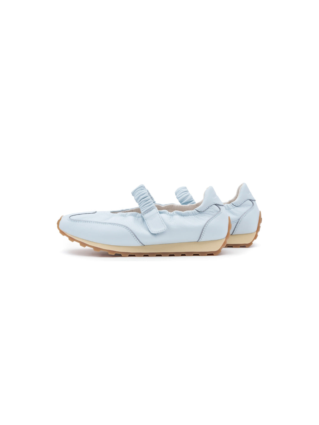 Pearl-Strap Leather Ballet Mary Janes