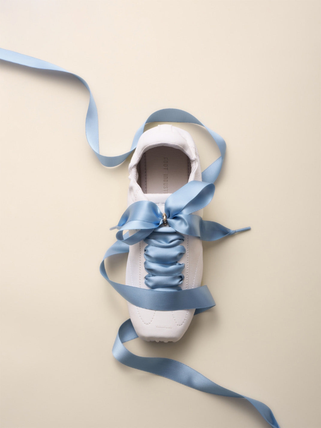 Ribbon-Laced Low-Profile Retro Trainers