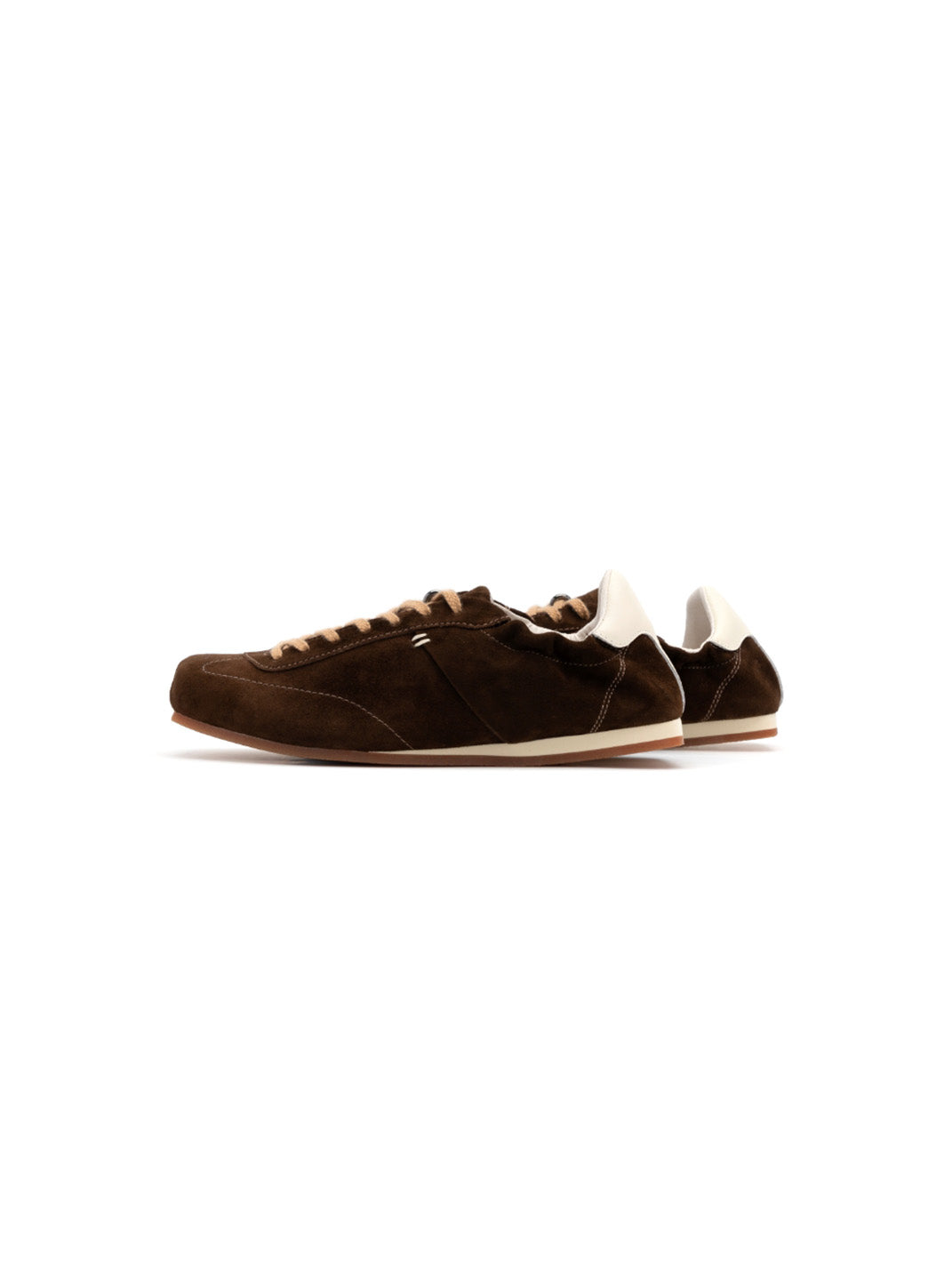 Ribbon-Laced Low-Profile Retro Trainers