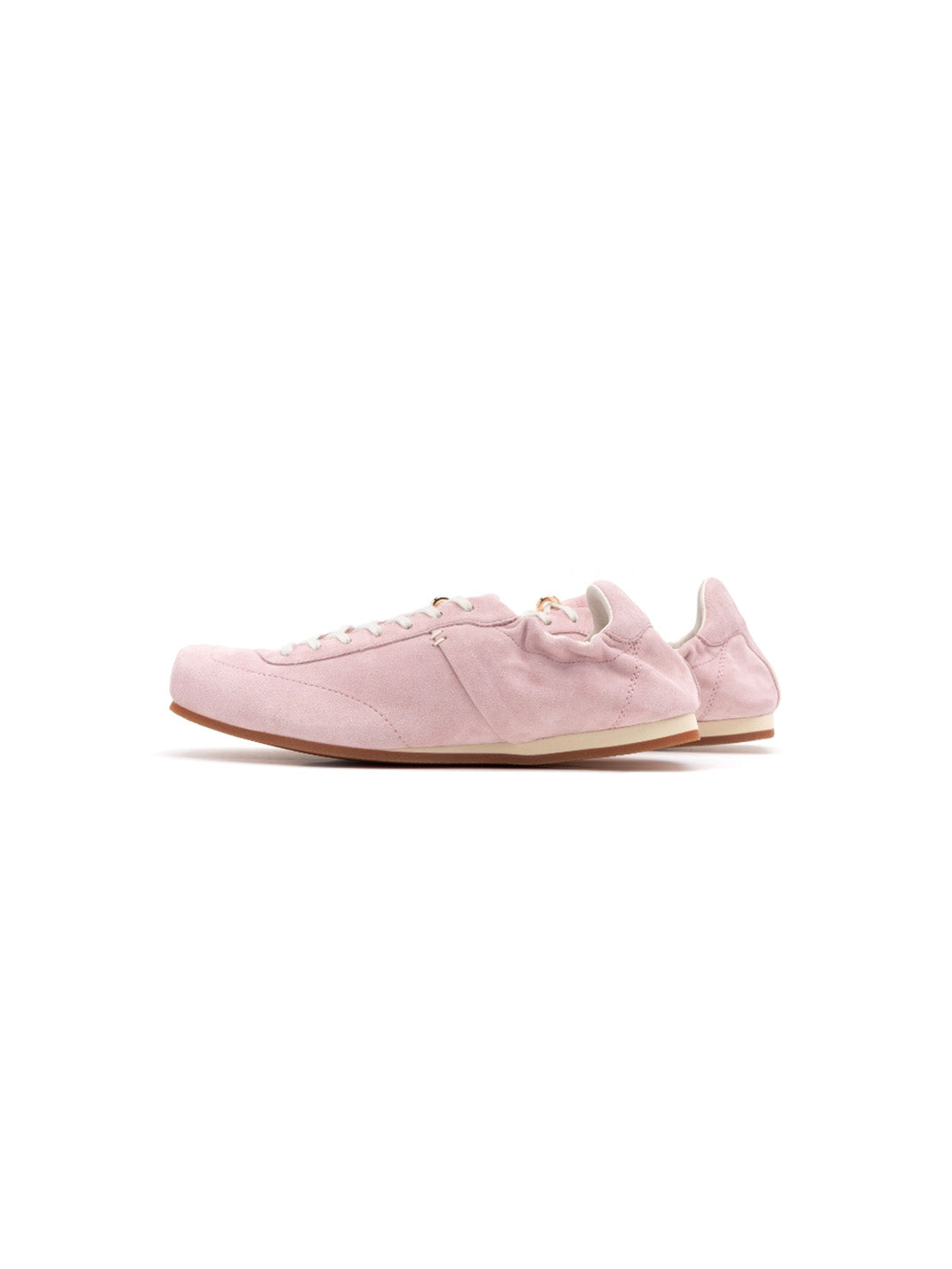 Ribbon-Laced Low-Profile Retro Trainers