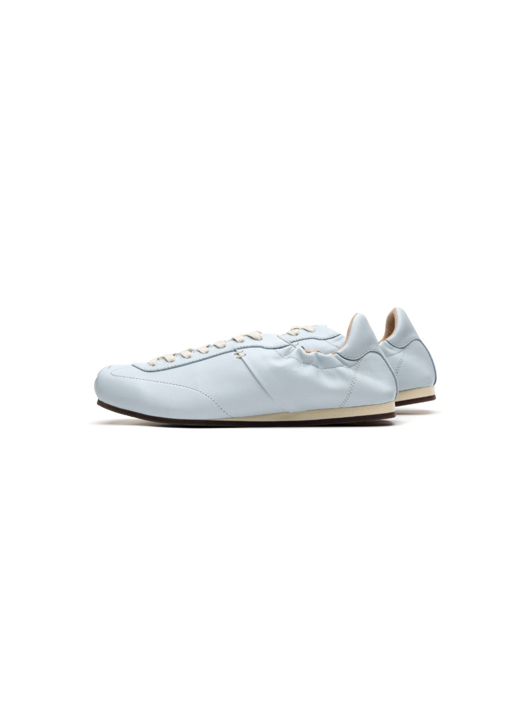 Ribbon-Laced Low-Profile Retro Trainers
