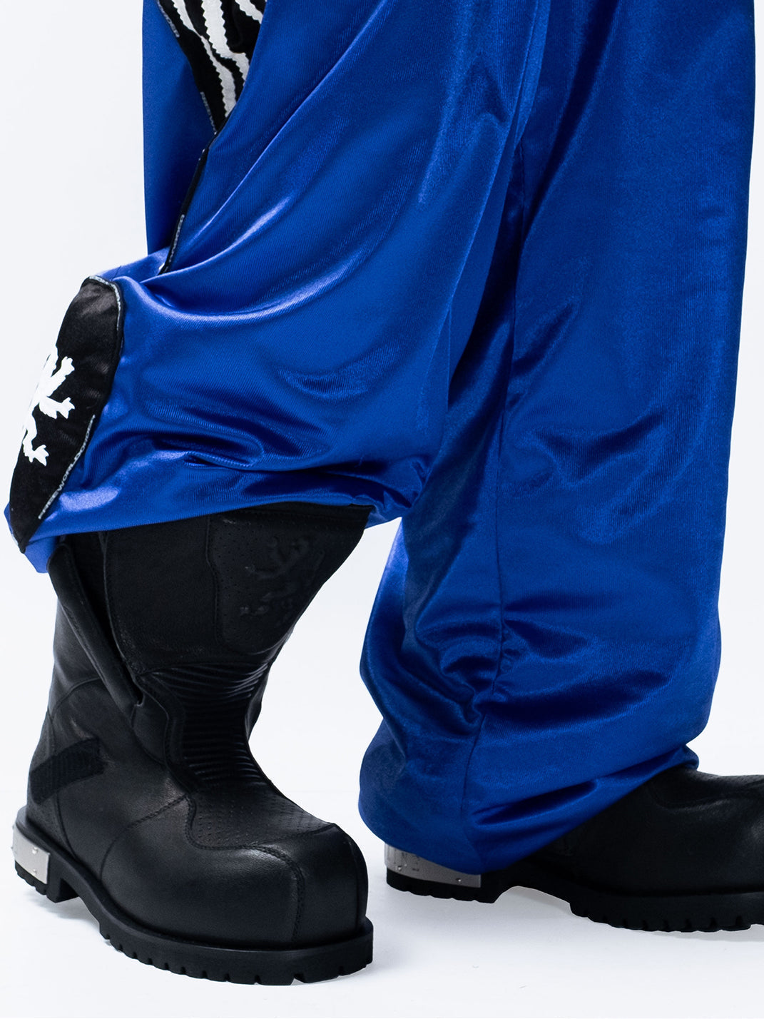 Armored Mid-Calf Leather Moto Boots