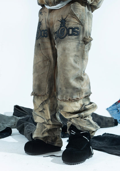 Suede-Strap Platform Winter Boots
