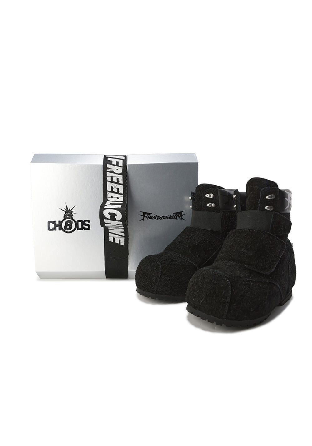 Suede-Strap Platform Winter Boots