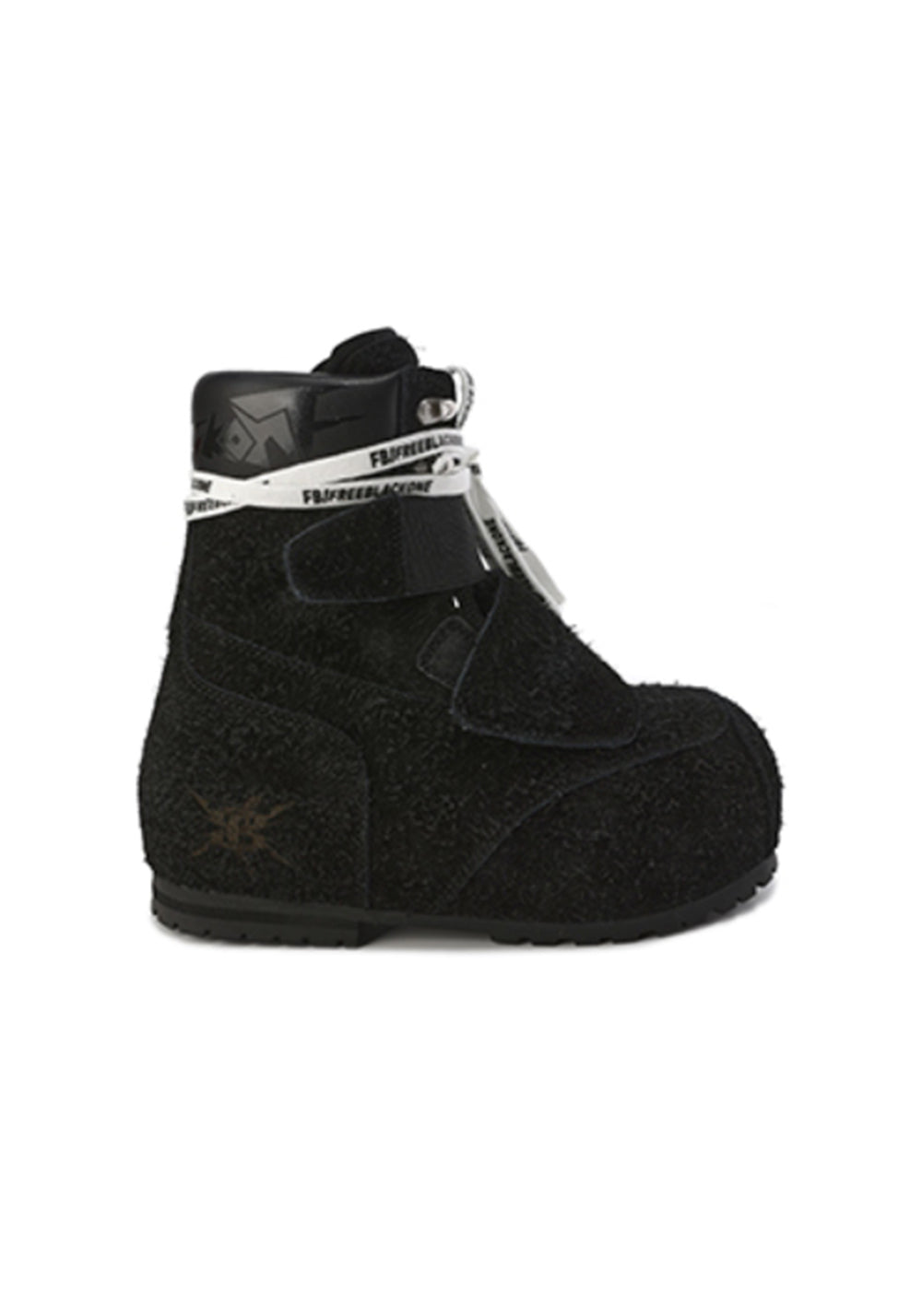 Suede-Strap Platform Winter Boots