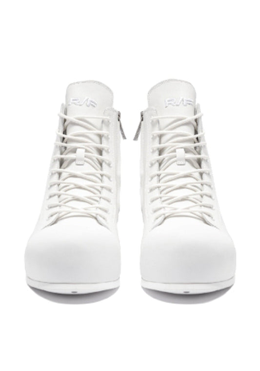 Open-Heel Leather High-Top Boots