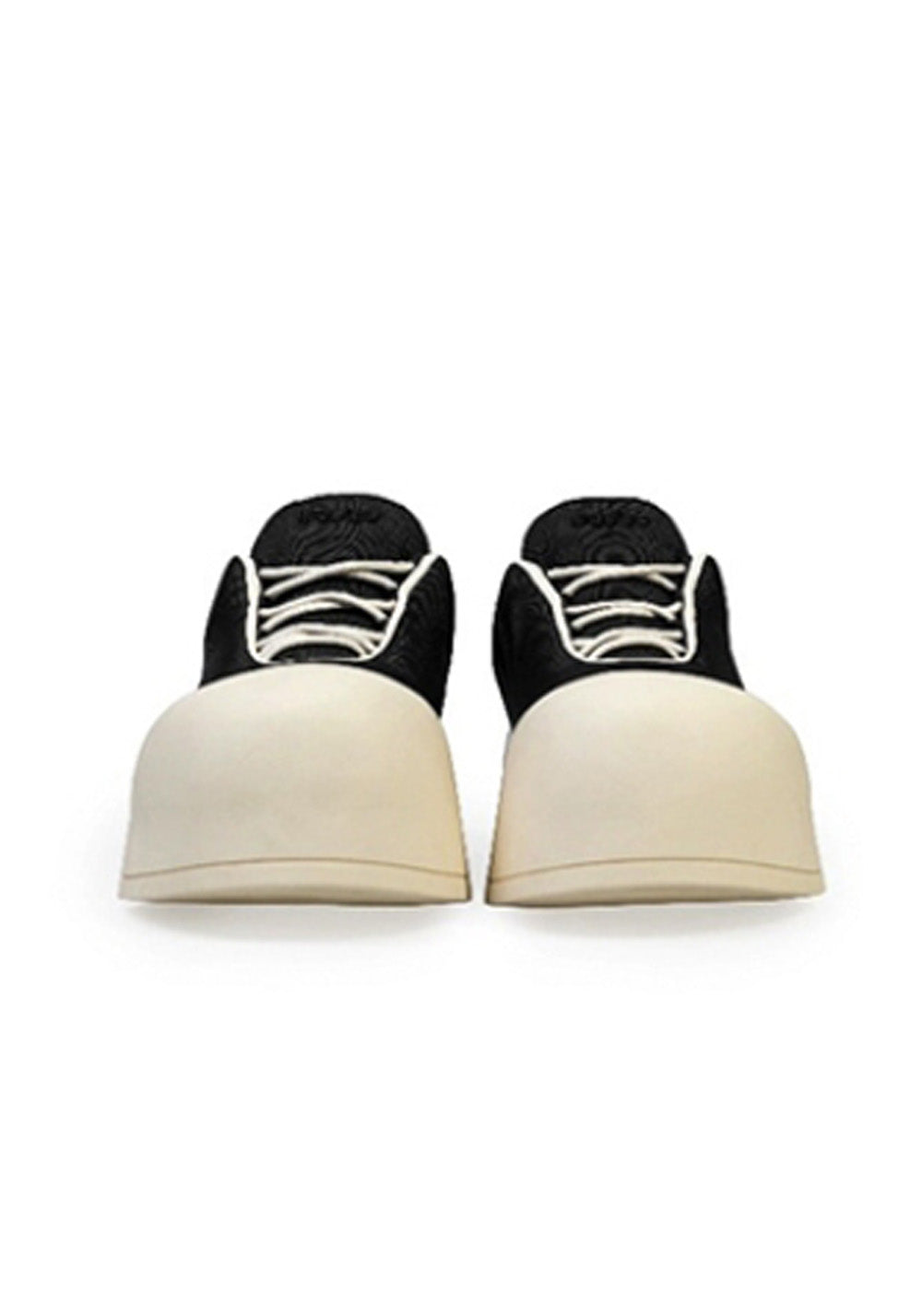 Sculpted-Toe Platform Low Boots