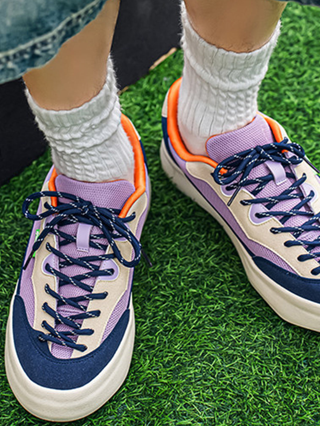 Morandi Colorblock Platform Sneakers