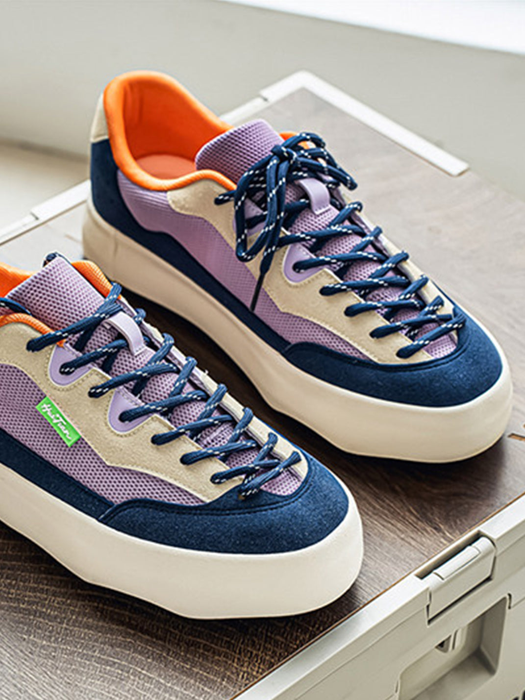 Morandi Colorblock Platform Sneakers
