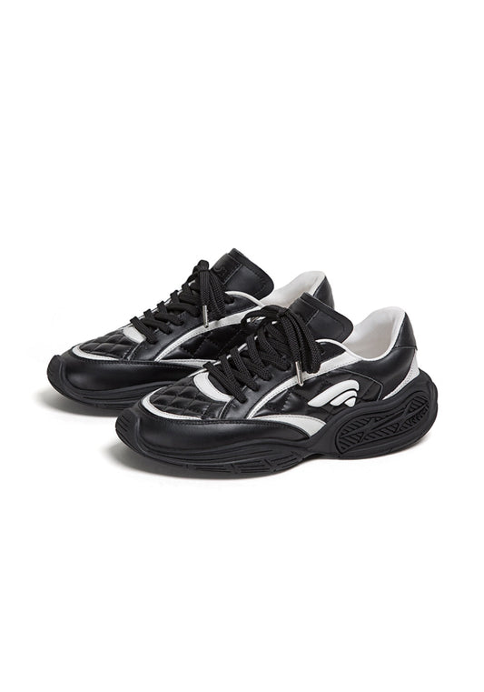 Quilted-Panel Low-Profile Sport Sneakers