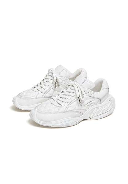 Quilted-Panel Low-Profile Sport Sneakers