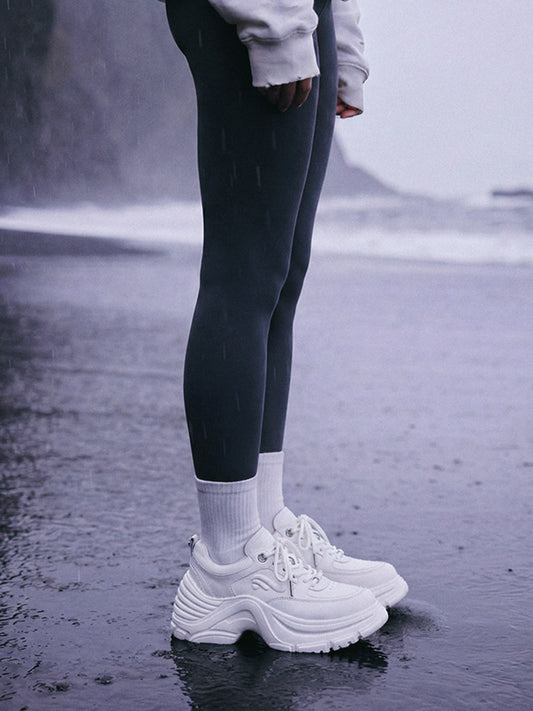 Sculpted-Wave Chunky Dad Sneakers