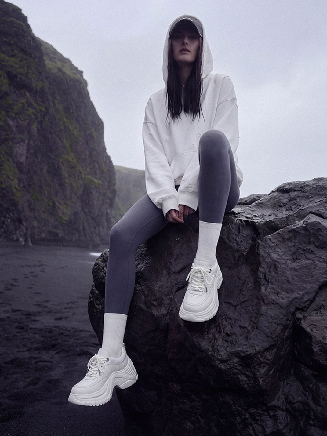 Sculpted-Wave Chunky Dad Sneakers
