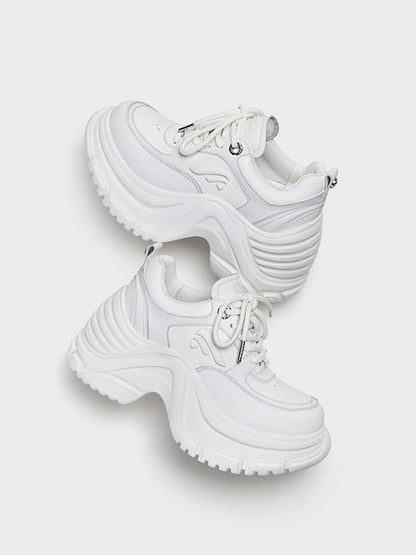 Sculpted-Wave Chunky Dad Sneakers