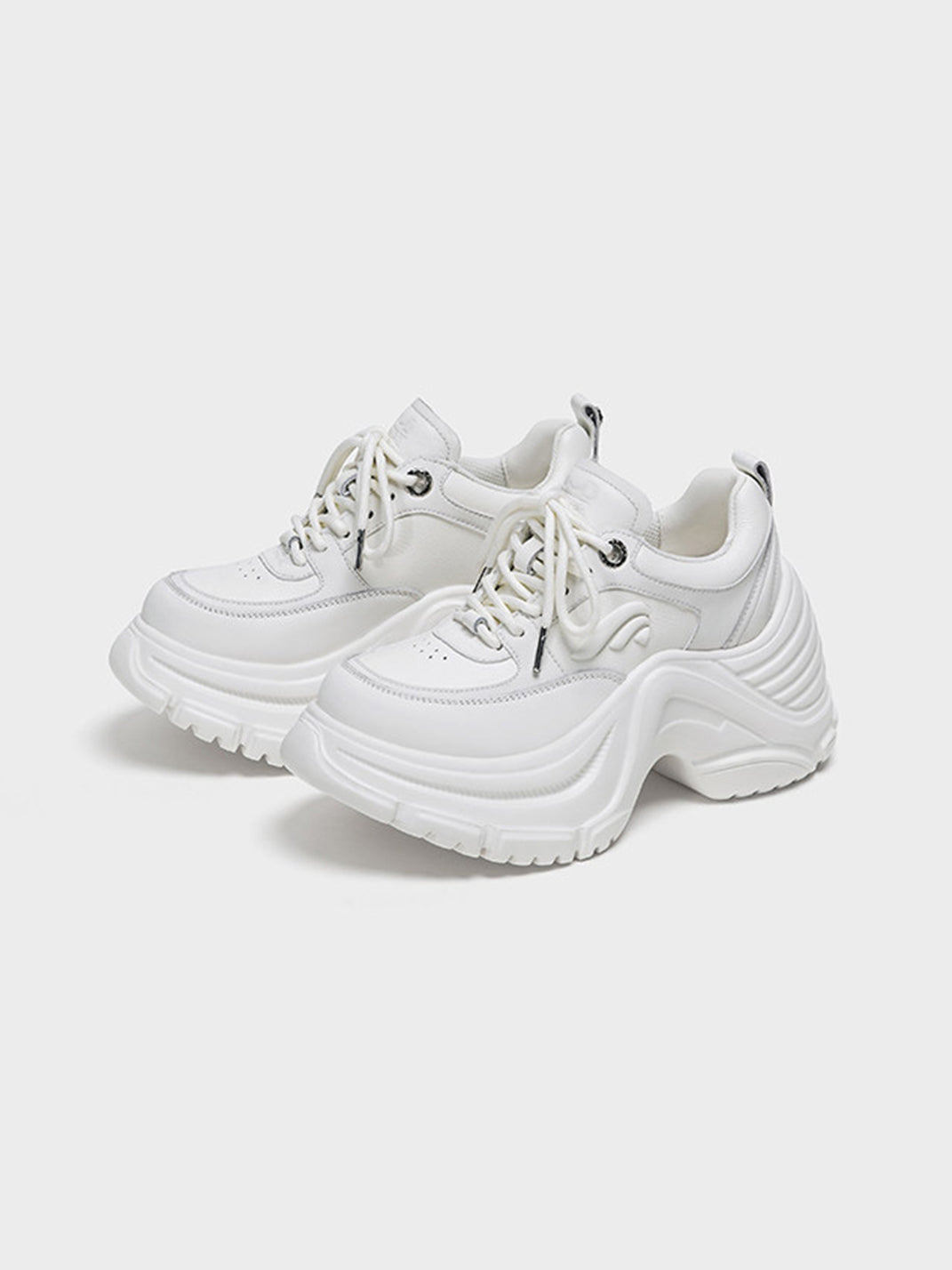 Sculpted-Wave Chunky Dad Sneakers
